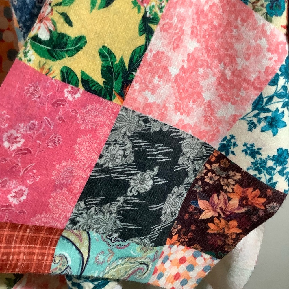 Reversible Patchwork Kimono Cardigan Multicolor - Picture 10 of 11